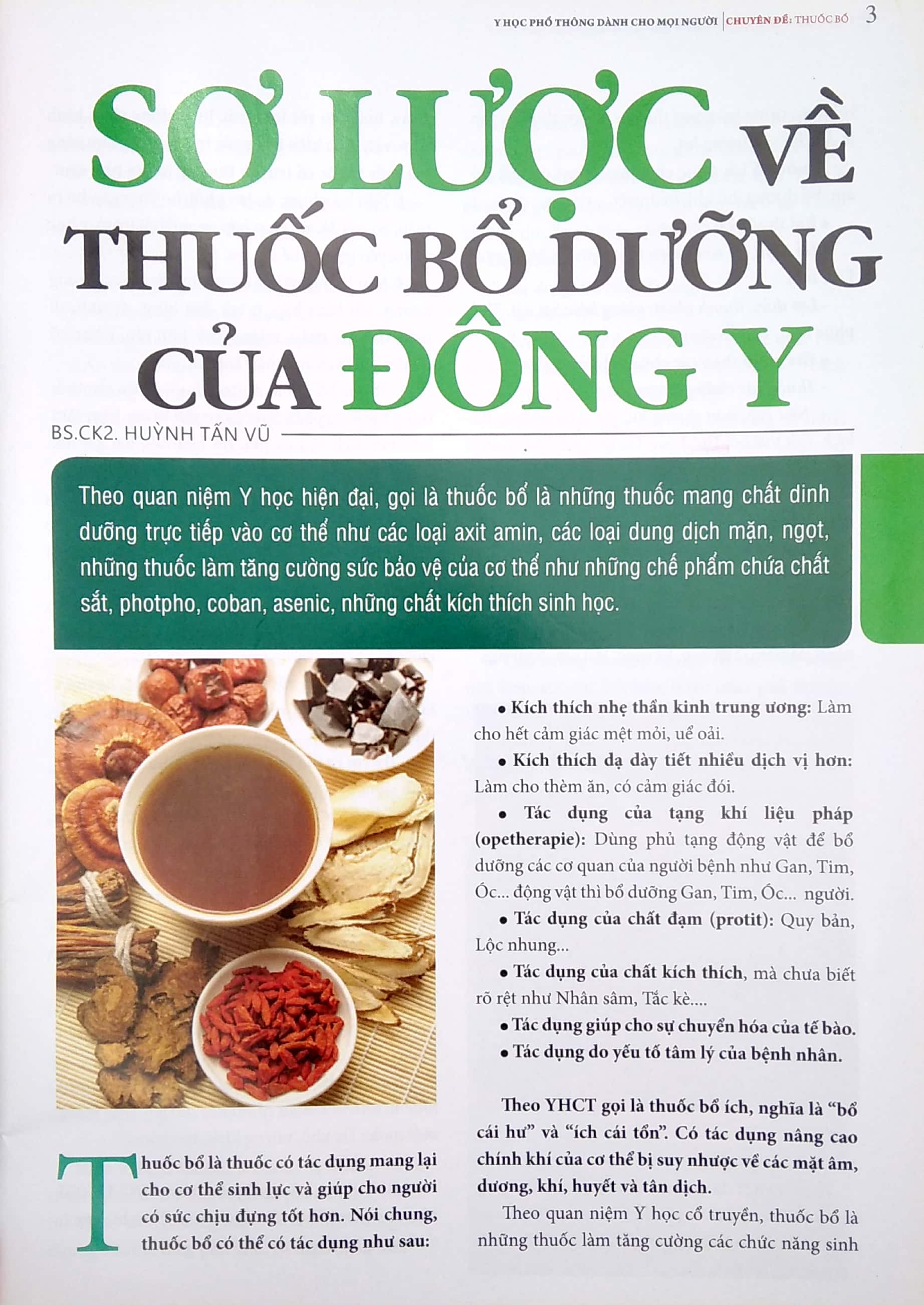 y học phổ thông dành cho mọi người - chuyên đề: thuốc bổ - Ảnh 4