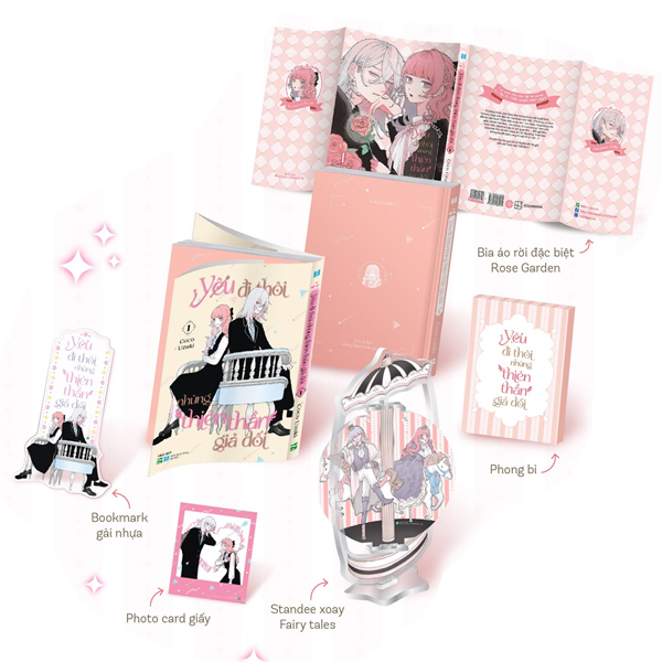 Bộ Yêu Đi Thôi Những Thiên Thần Giả Dối - Tập 1 - Bản Sưu Tầm - Tặng Kèm Photocard Giấy + Bìa Áo Rời Đặc Biệt + Bookmark Gài Nhựa + Standee Xoay