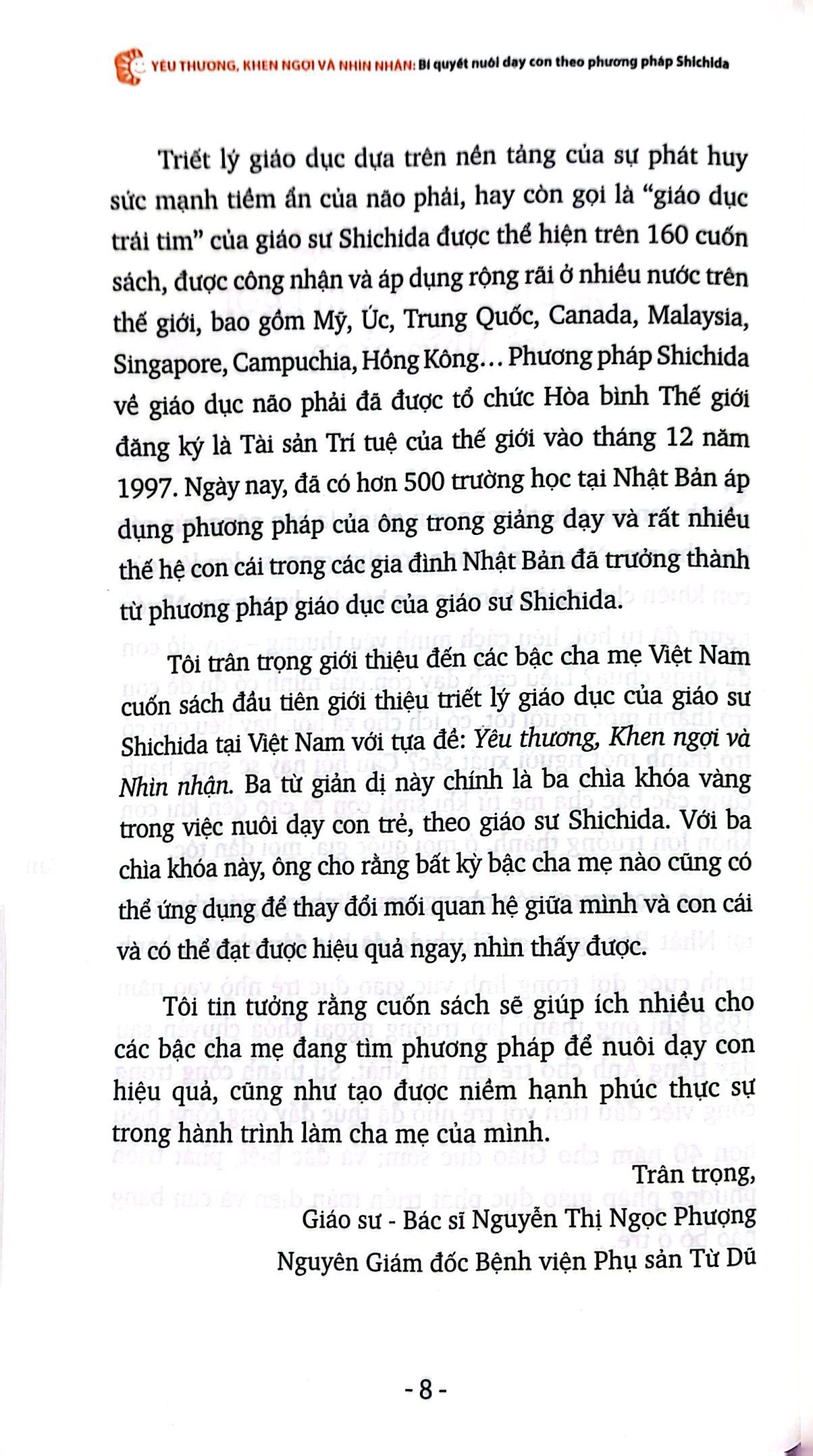 yêu thương, khen ngợi và nhìn nhận - bí quyết nuôi dạy con theo phương pháp shichida (tái bản 2021) - Ảnh 6