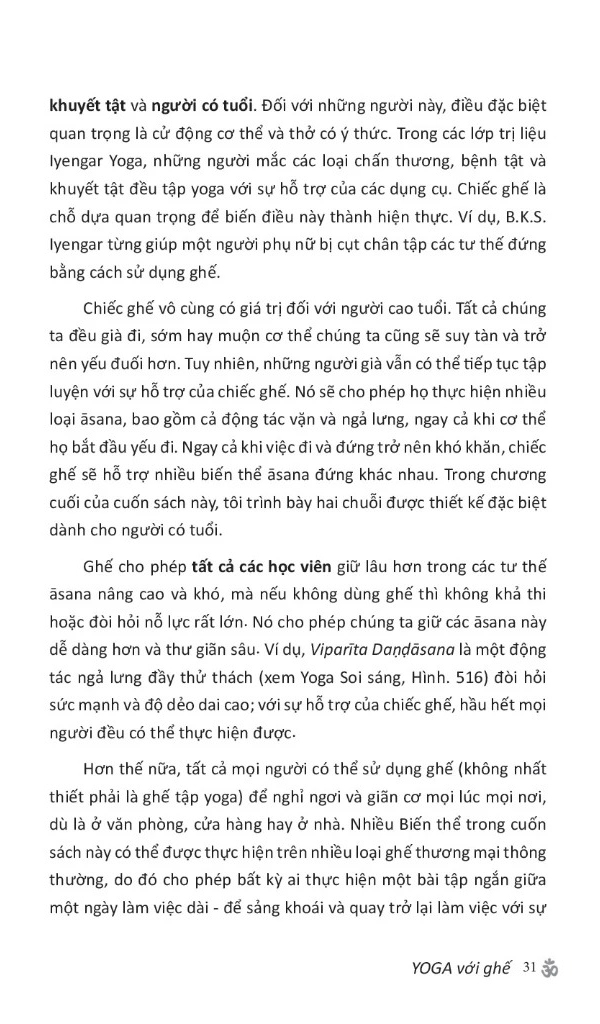 yoga với ghế bản đầy đủ - hướng dẫn thực hành toàn diện iyengar yoga với ghế - Ảnh 7