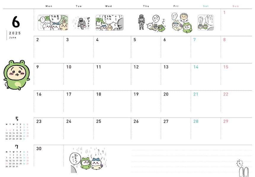 ちいかわ 2025 diary & schedule - chiikawa diary & schedule 2025 - Ảnh 5