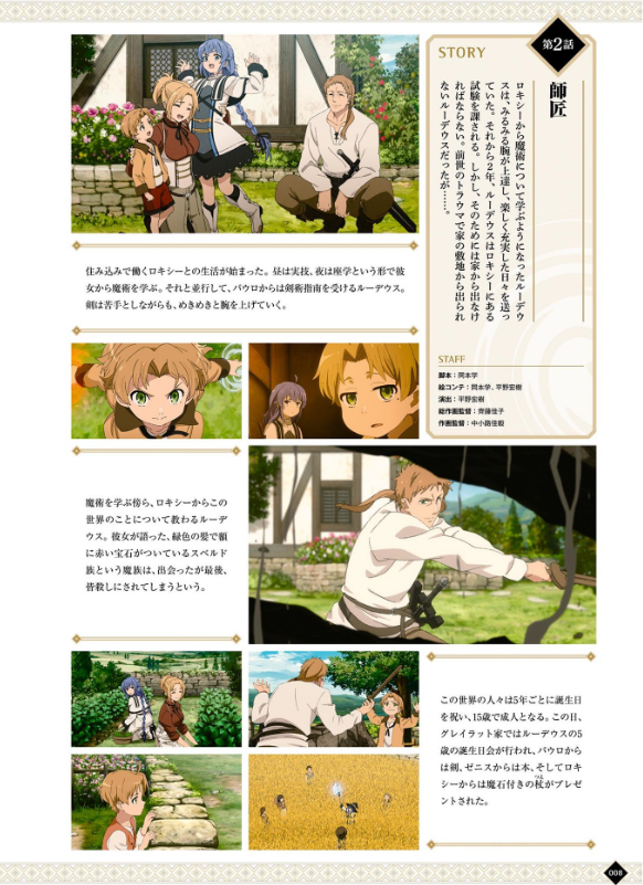アニメ 無職転生 ~異世界行ったら本気だす~ 完全設定資料集 - anime mushoku tensei complete art works illustration book - Ảnh 10