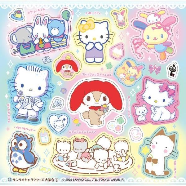サンリオキャラクターズ ぎゅぎゅっと大集合シールブック - sanrio character zu gi gyutto daishugo sticker book - Ảnh 5