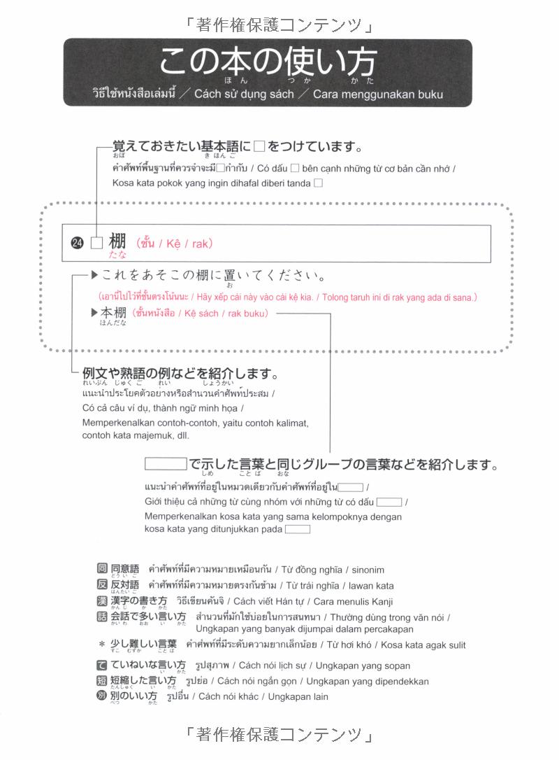 タイ語・ベトナム語・インドネシア語版 日本語単語スピードマスター basic 1800 - quick mastery of vocabulary with cd - Ảnh 10