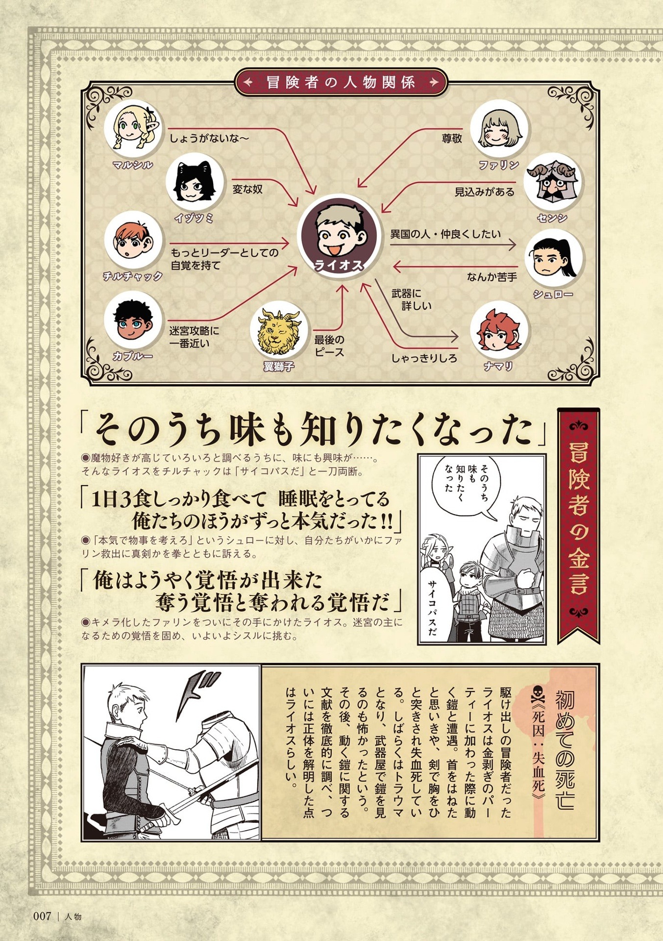 ダンジョン飯 ワールドガイド 冒険者バイブル 完全版 - delicious in dungeon (dungeon meshi) world guide bokensha bible complete edition - Ảnh 4