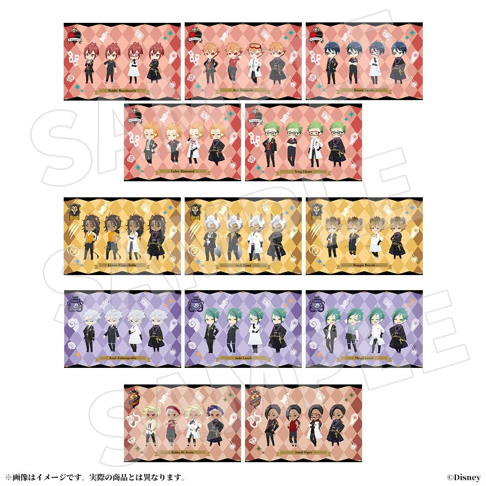 『ディズニー ツイステッドワンダーランド』ポストカードブック - deformation - disney twisted wonderland postcard book - deformation - Ảnh 4