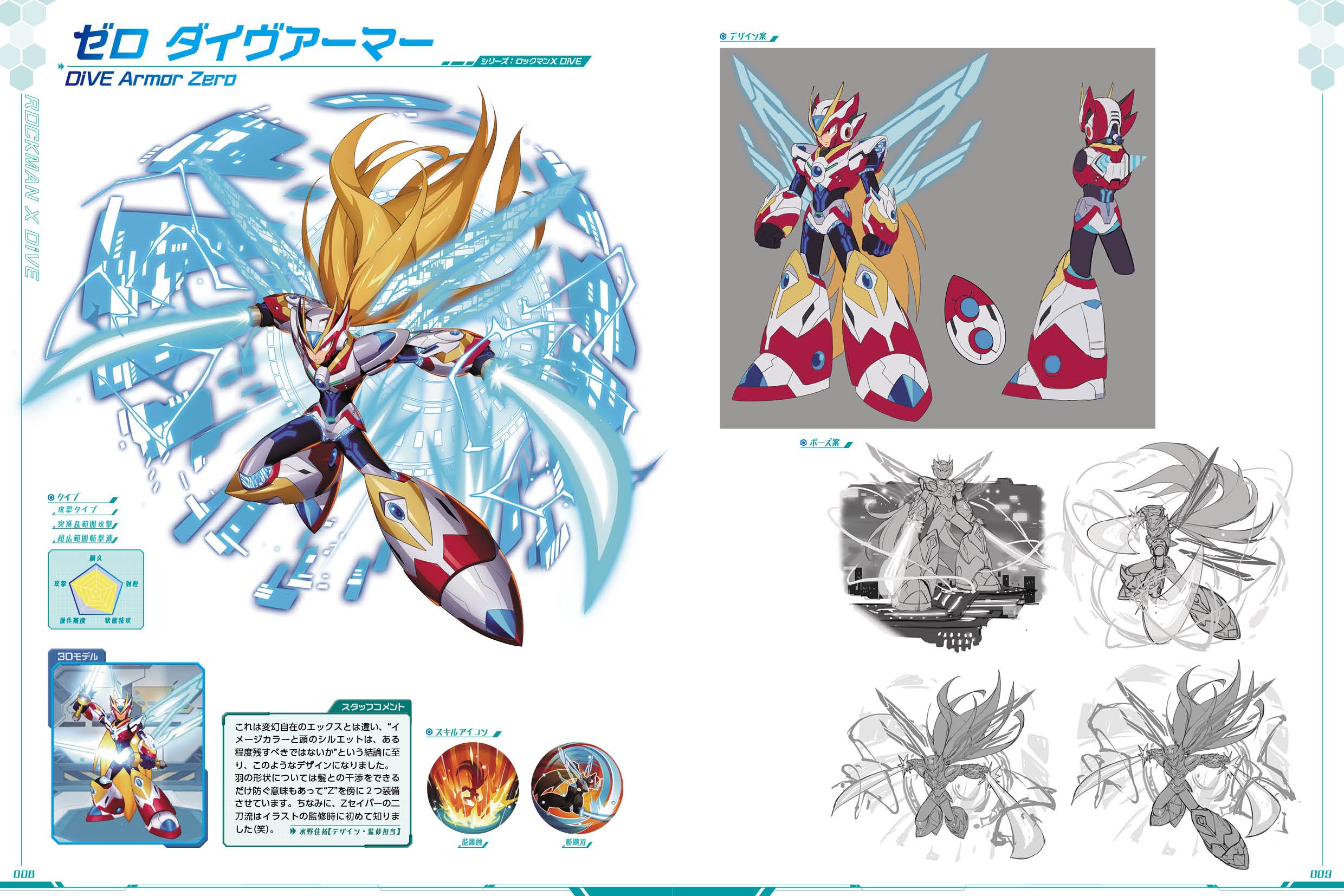 ロックマンx dive イラスト集 - rockman x dive illustration collection - Ảnh 3