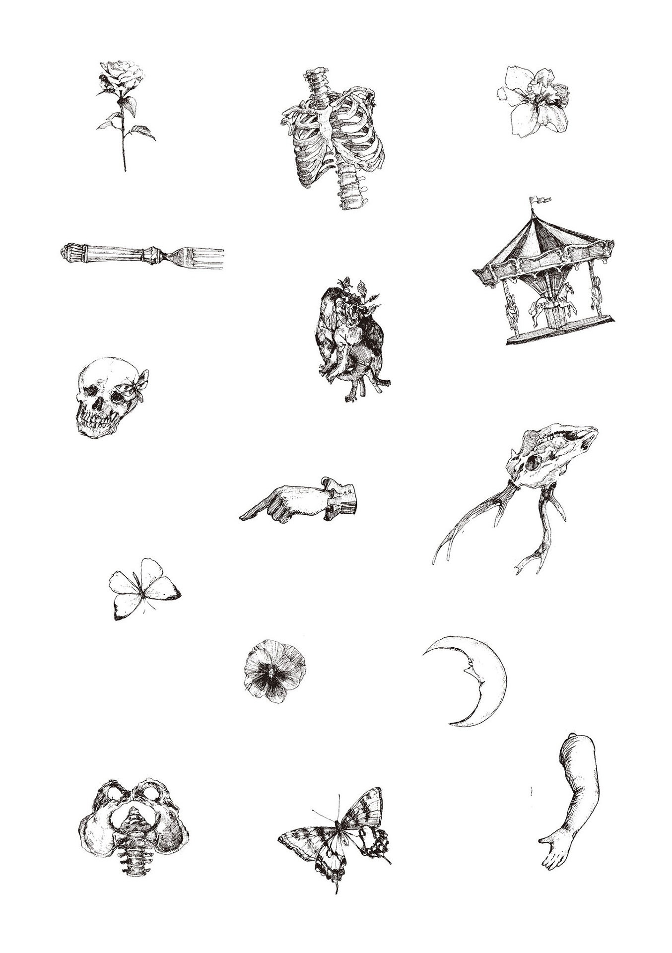 不思議なアンティークショップまくらくらま作品集 - fushigina anteikushoppu ma kurakura ma sakuhin shu - welcome to the peculiar antique shop: the art of makura kurama - Ảnh 3