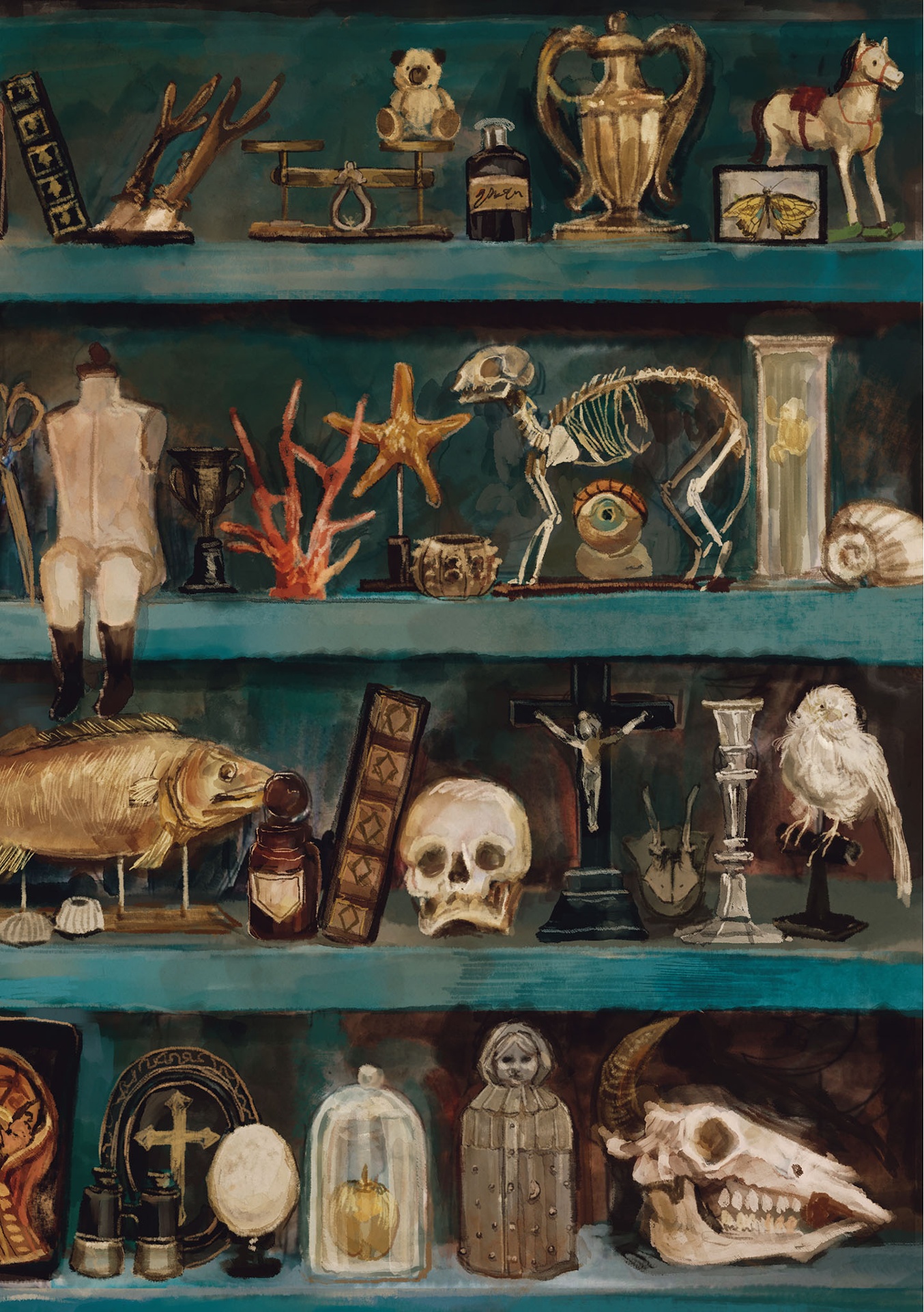 不思議なアンティークショップまくらくらま作品集 - fushigina anteikushoppu ma kurakura ma sakuhin shu - welcome to the peculiar antique shop: the art of makura kurama - Ảnh 4