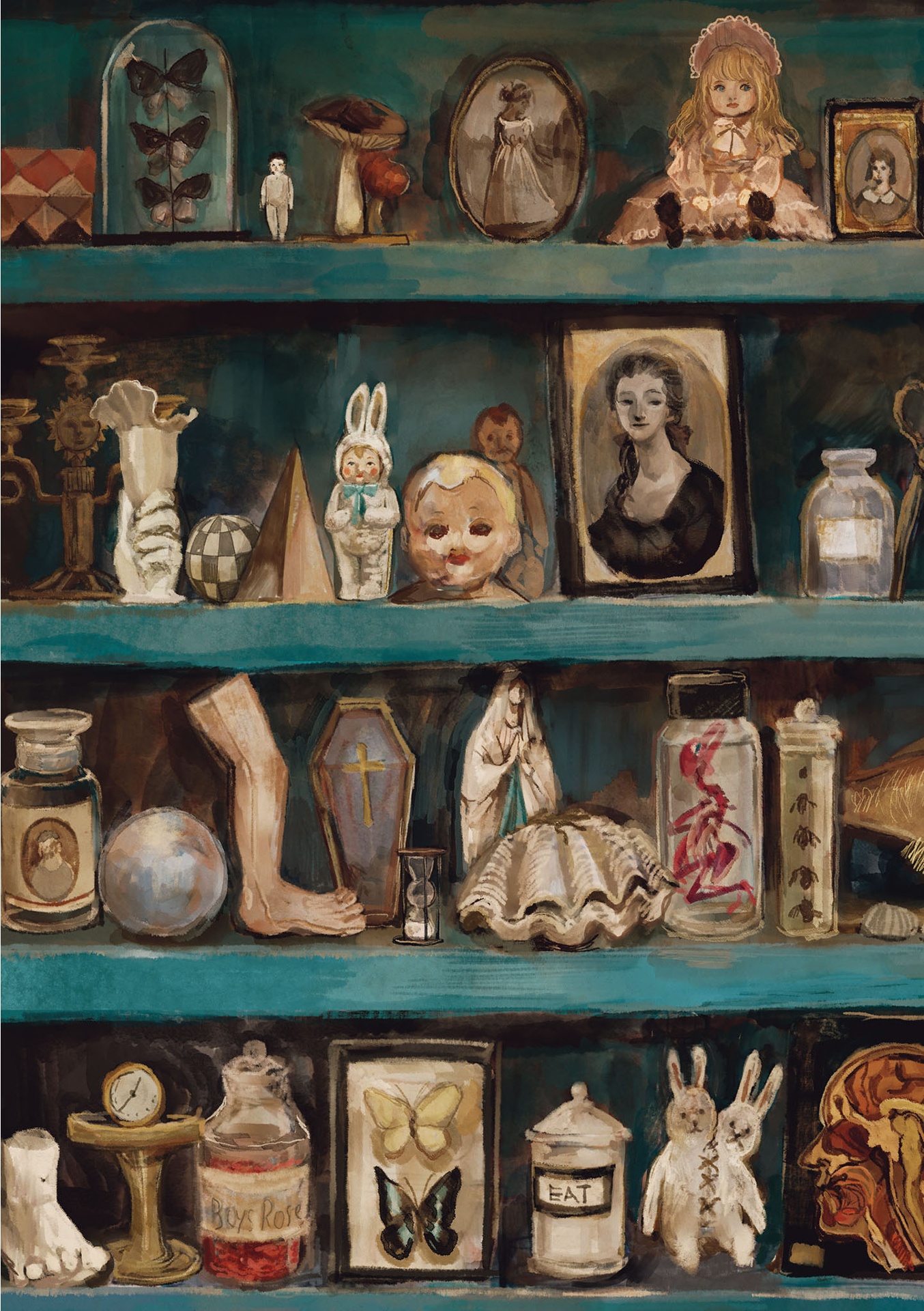 不思議なアンティークショップまくらくらま作品集 - fushigina anteikushoppu ma kurakura ma sakuhin shu - welcome to the peculiar antique shop: the art of makura kurama - Ảnh 5