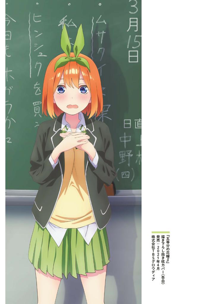 五等分の花嫁 ANIME VISUAL BOOK 四葉 - Go Toubun No Hanayome Anime Yotsuba - Ảnh 6
