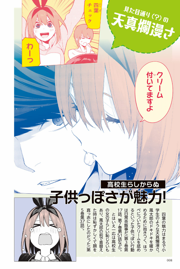 五等分の花嫁 キャラクターブック 四葉 (kcデラックス) go toubun no hanayome kyarakutaabutu - Ảnh 10