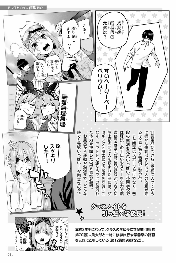 五等分の花嫁 キャラクターブック 四葉 (kcデラックス) go toubun no hanayome kyarakutaabutu - Ảnh 13