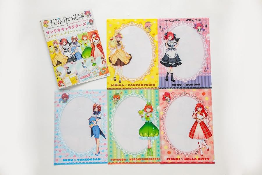 五等分の花嫁×サンリオキャラクターズ メモリアルクリアファイルブック - "the quintessential quintuplets" x sanrio memorial clear folder book - Ảnh 6