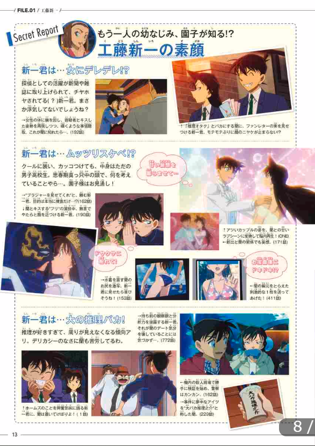 名探偵コナン 工藤新一&毛利蘭 シークレットアーカイブス: 少年サンデーグラフィック mei tantei konan kudoo shinichi ando moori ran shi - kuretu - Ảnh 11