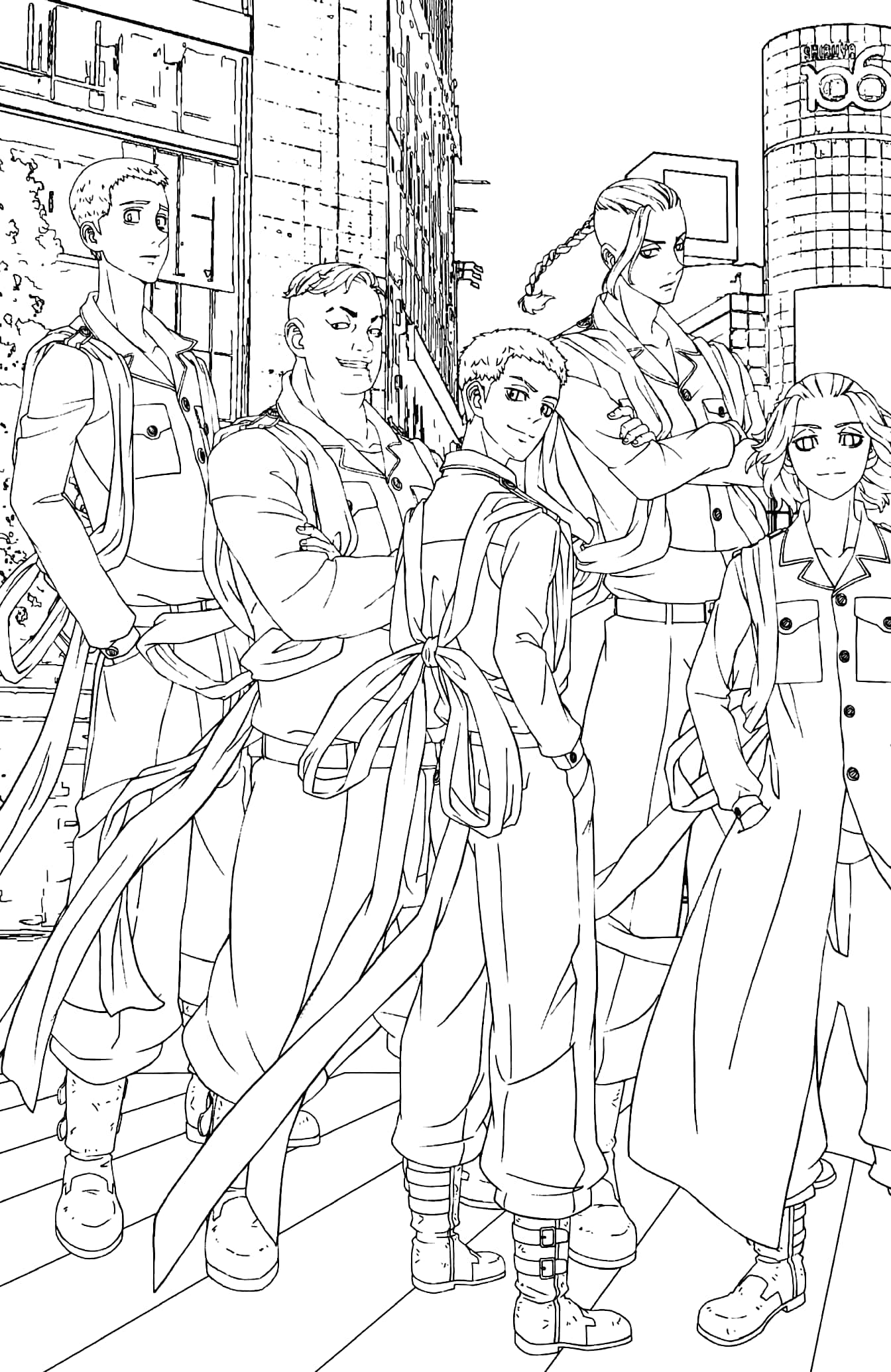 東京リベンジャーズ ぬりえポストカードブック アニメ版 - tokyo revengers nurie postcard book anime version - Ảnh 5