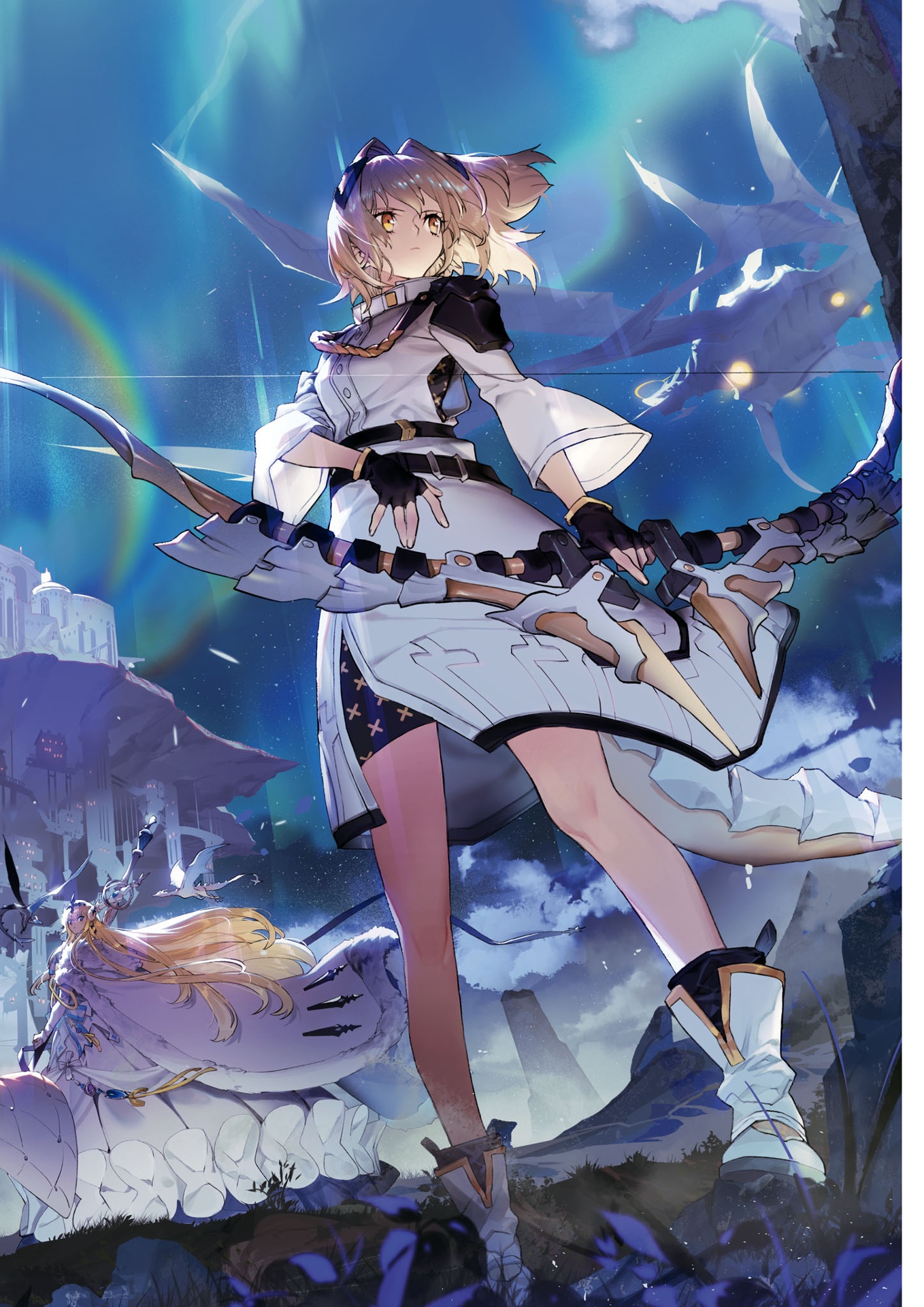 白夜極光 公式アート&シナリオブック (ファミ通責任編集) - alchemy stars (byakuya kyokko) official art & scenario book - Ảnh 5