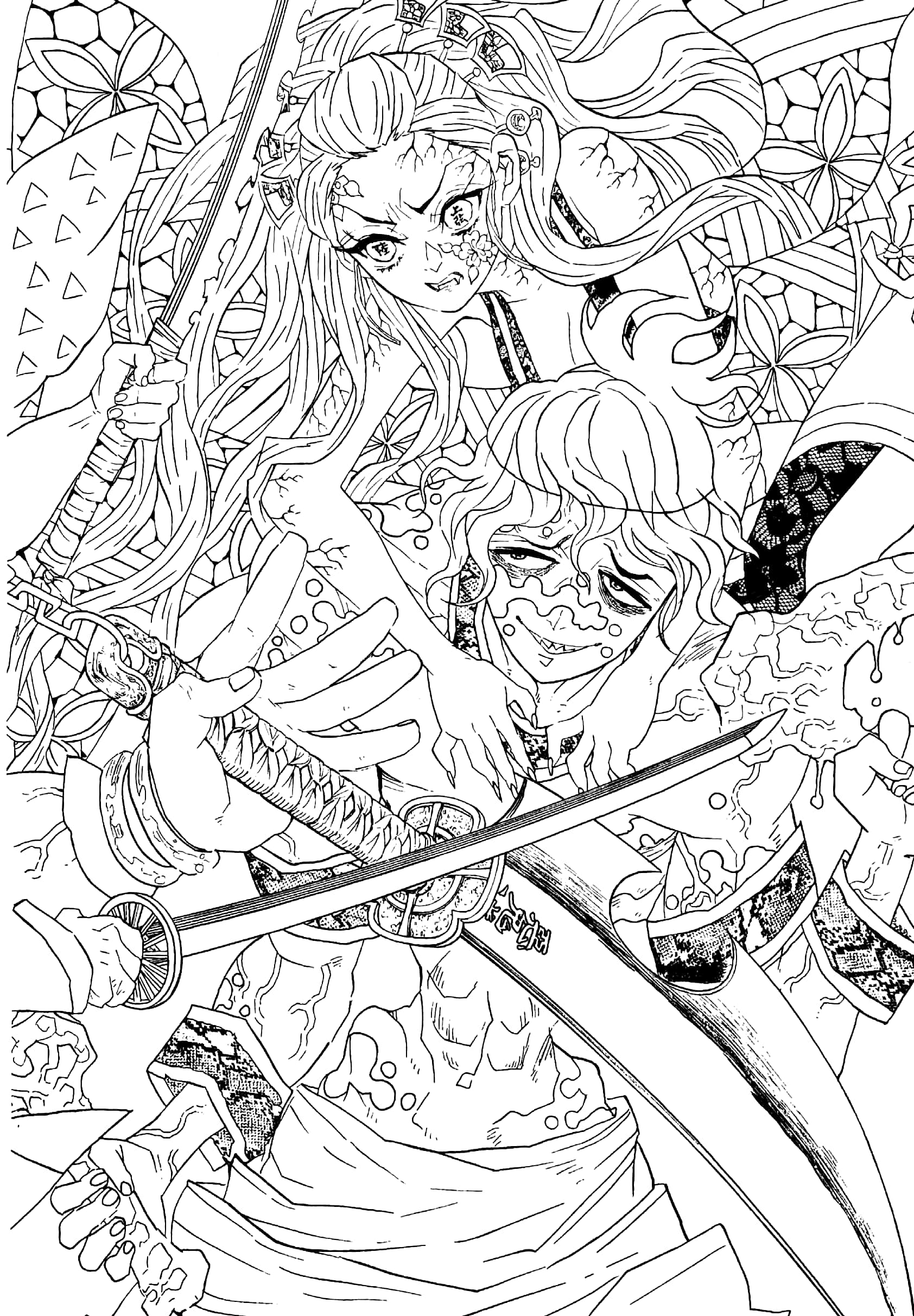 鬼滅の刃 塗絵帳 -黄- demon slayer: kimetsu no yaiba - yellow - Ảnh 5